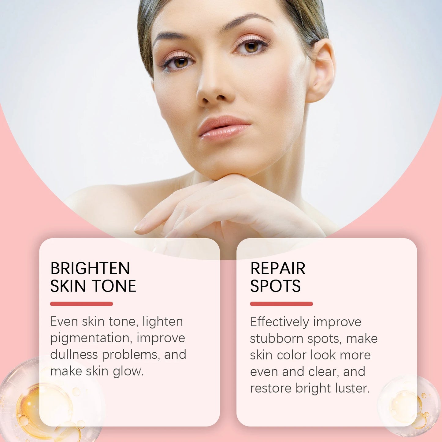 Hoygi Face Care Serum Reduce Dark Spots Deeply Moisturize Brightening Skin Tone Improve Skin Texture Smoothing Face Care Serum