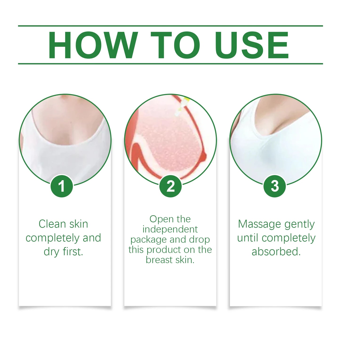 Oceaura Herbal Breast Firming Serum Lifting Enhance Skin Elasticity Nourishing Tightening Bust Skin Reduce Sagging Breast Serum