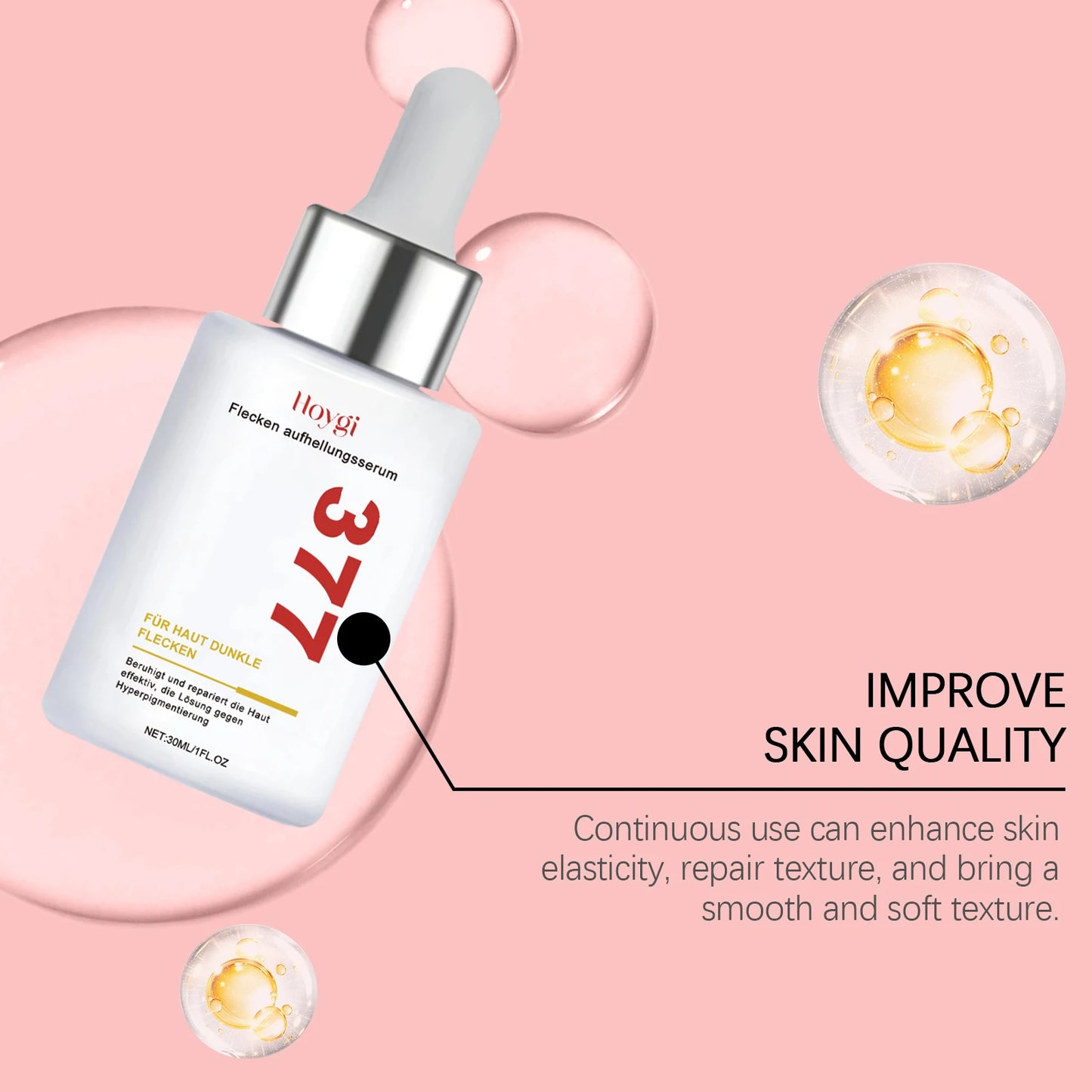 Hoygi Face Care Serum Reduce Dark Spots Deeply Moisturize Brightening Skin Tone Improve Skin Texture Smoothing Face Care Serum