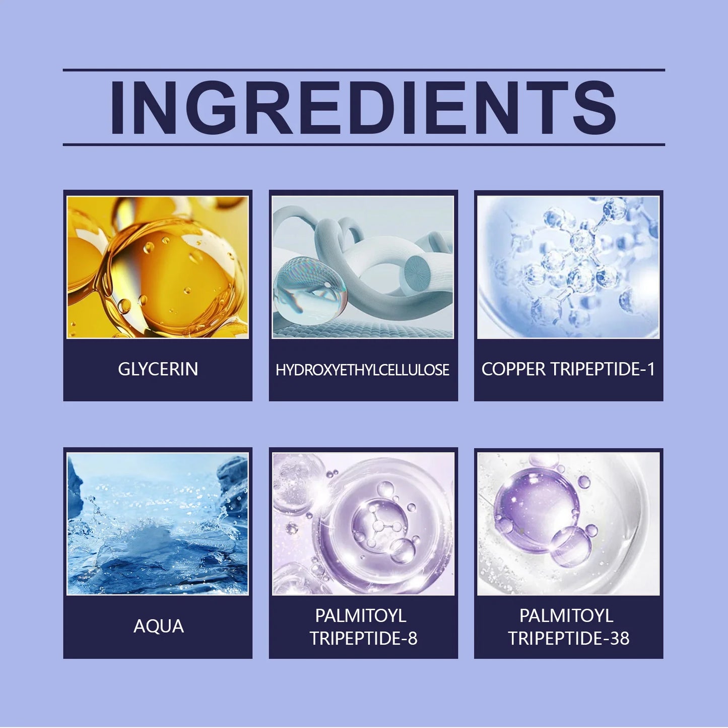 Copper Peptide Face Serum - Hydrating Moisturizing Nourishing  Smoothing Anti-Aging Brightening Skin Care Essence for Women  Men