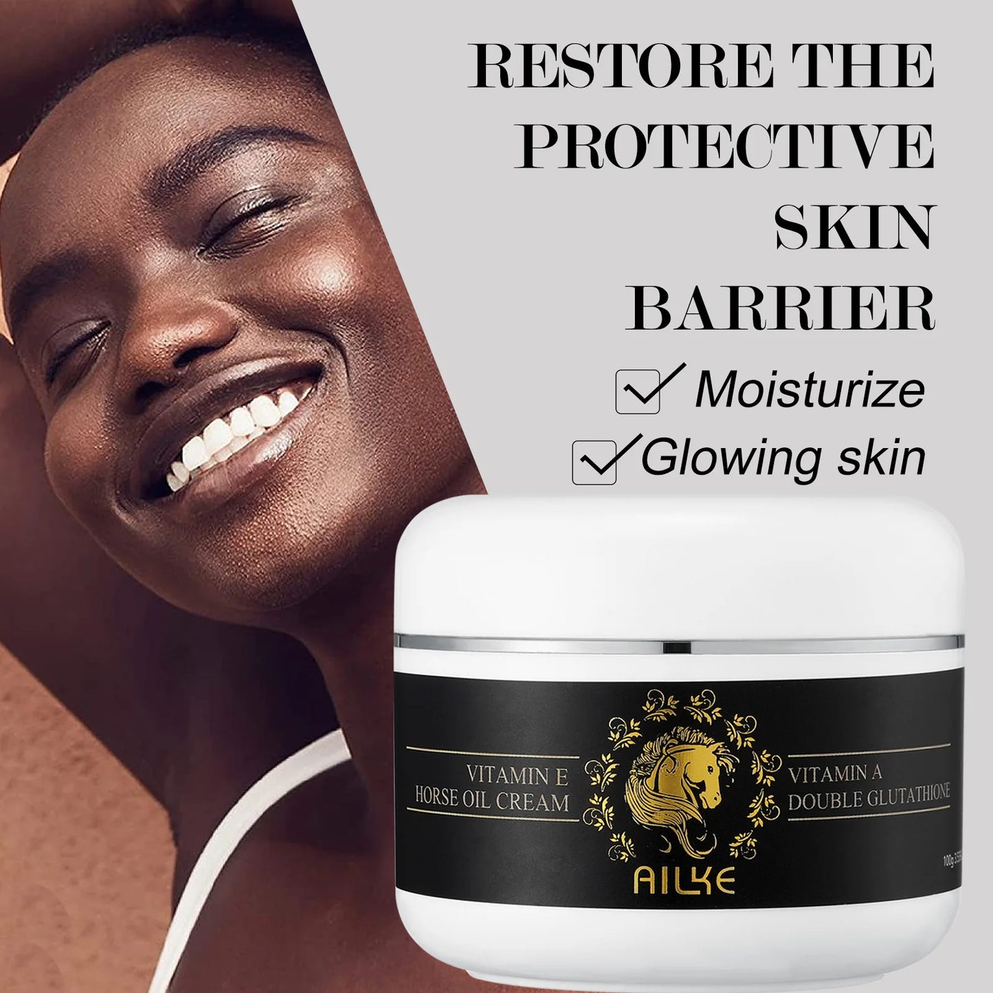 AILKE Collagen Skin Care Kit, Reduce Spots, Whitening, Even Skin Tone, For Dark Skin, Black Skin, African Skin, Caramel Skin