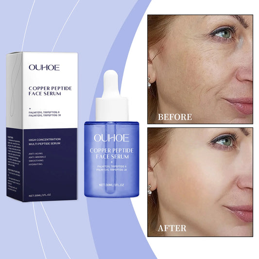 Copper Peptide Face Serum - Hydrating Moisturizing Nourishing  Smoothing Anti-Aging Brightening Skin Care Essence for Women  Men