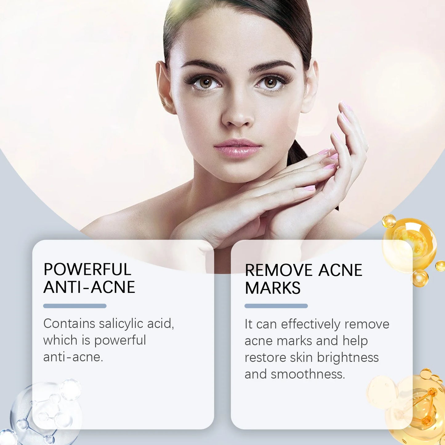 Acne Treatment Serum - Gentle, Nourishing, Pore Minimizing & Blemish Control Face Essence for Oily Skin, Anti-Acne Skin Care