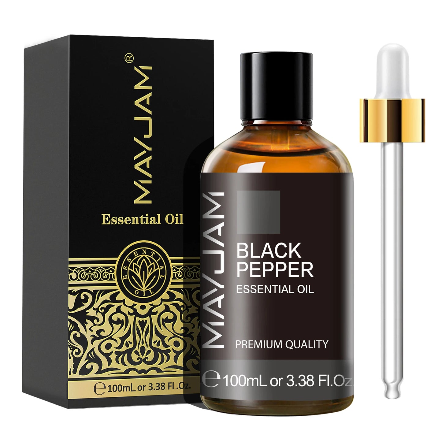 MAYJAM 1PCS 100ML Essential Oil with Dropper Sandalwood Lavender Eucalyptus Vanilla Aroma Oil For Humidifier Scent Candle Burner