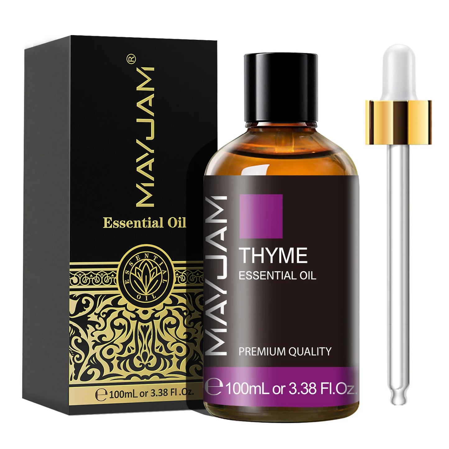MAYJAM 1PCS 100ML Essential Oil with Dropper Sandalwood Lavender Eucalyptus Vanilla Aroma Oil For Humidifier Scent Candle Burner