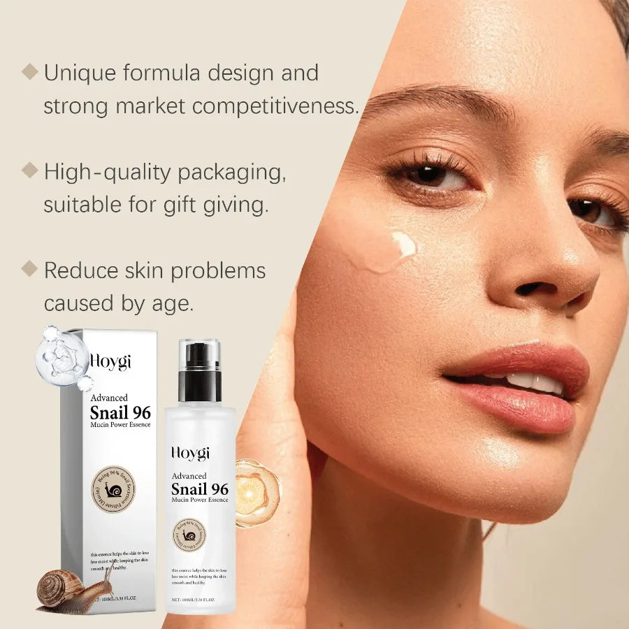 Hoygi Snail Mucin Serum Hydrating Moisturizing Clear Radiant Radiant And Rough Essence