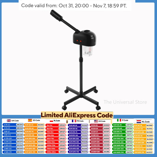 750ML Professional Facial Steamer, Adjustable Skin Care Equipment, Nano Atomization Steamer for Salon Beauty and Spa Shop