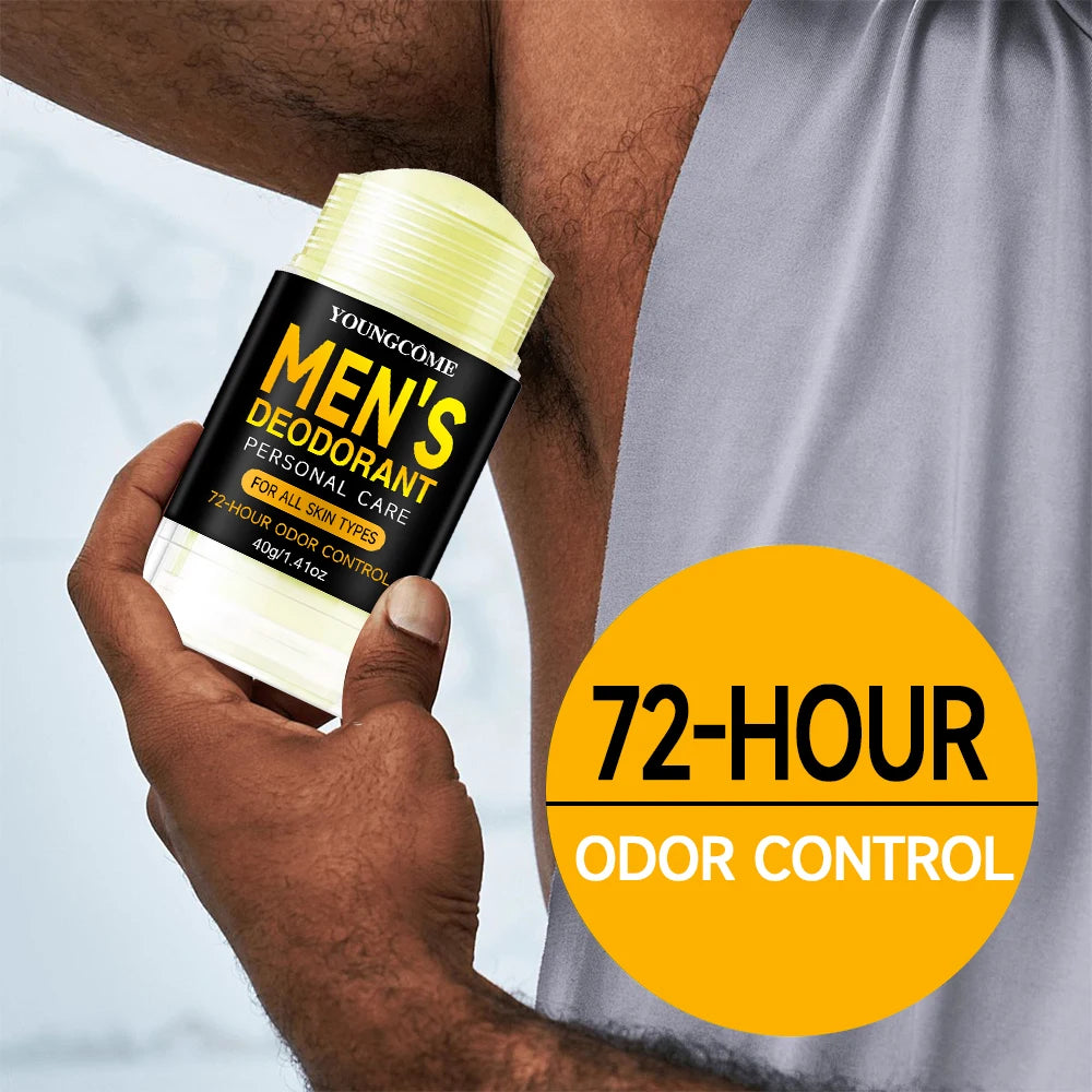 Men Sandalwood Deodorant Stick Anti Sweating Keep Drying Lasting Fragrance Remove Armpit Odor Underarm Refresh Sticks Refresh