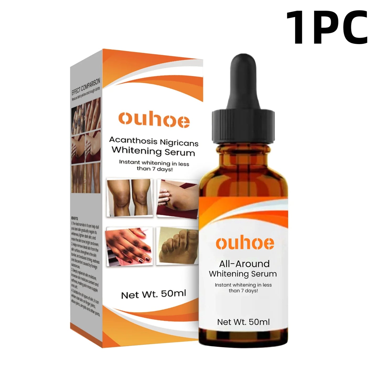 Brightening Serum  Skin Whitening, Hydrating, Dark Spot Removal, Glowing Face Treatment, Vitamin C Anti-Aging Essence for Women