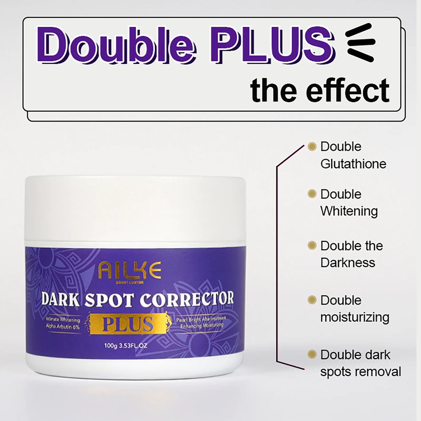 AILKE Stains Remover Face Cream With AHA, Collagen, Lightening Facial Skin Care, Antioxidant, Reduce Blemish, For All Skin Type