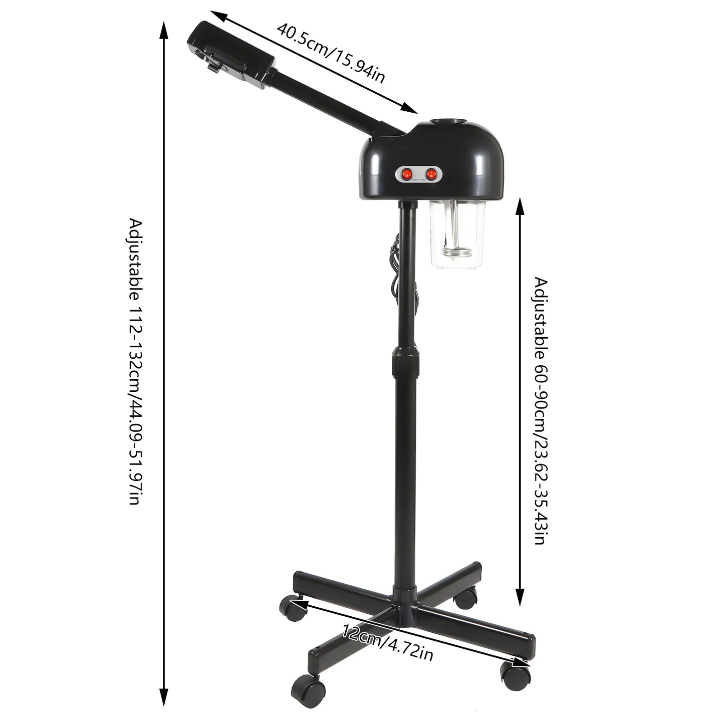 750ML Professional Facial Steamer, Adjustable Skin Care Equipment, Nano Atomization Steamer for Salon Beauty and Spa Shop